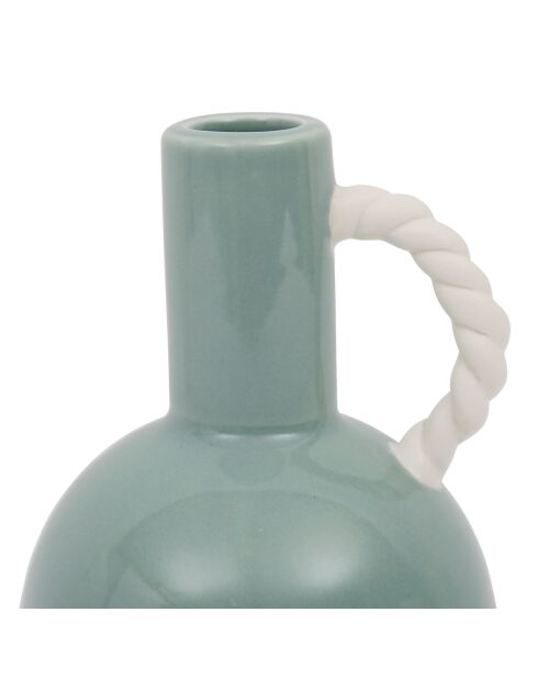 Divertente vaso verde - 11x10,5xH17 cm