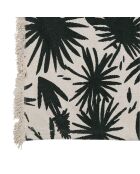 Palmea katoenen vloerkleed ecru/zwart - 200x140 cm