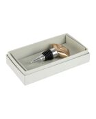 Bouchon de bouteille en aluminium BTE Sunny doré - 6x10 cm