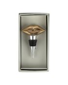 Bouchon de bouteille en aluminium BTE Sunny doré - 6x10 cm