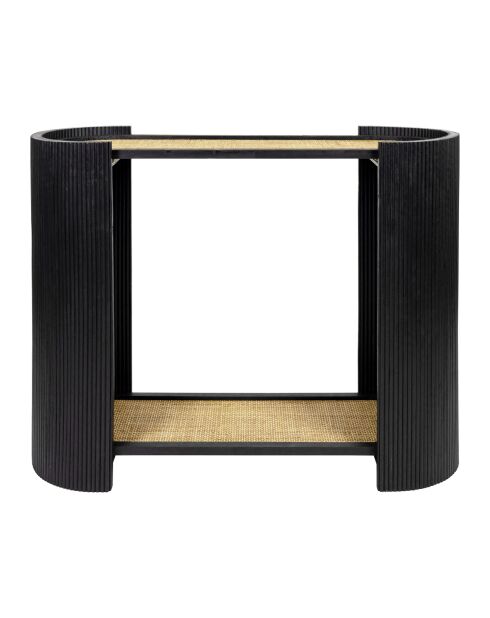 Console Saori noire/naturelle - 94x35xH75 cm