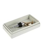Bouchon de bouteille lune en aluminium BTE Sunny doré - 4x12 cm