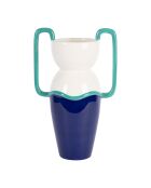 Greeka Indigo-/Smaragdvase, 20,5 x 13,5 x H33 cm