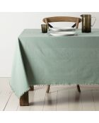 2 serviettes en coton 175 g/m² Nalia vert d'eau - 35x35 cm