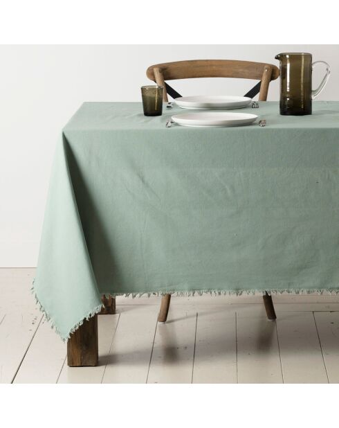 2 serviettes en coton 175 g/m² Nalia vert d'eau - 35x35 cm