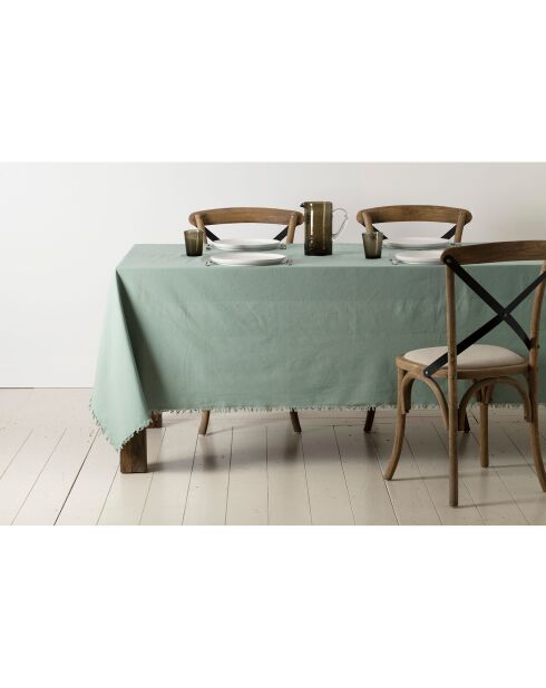 2 serviettes en coton 175 g/m² Nalia vert d'eau - 35x35 cm