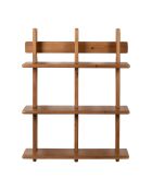 Étagère murale 3 niveaux en sapin Tradition naturelle - 59x78x17 cm