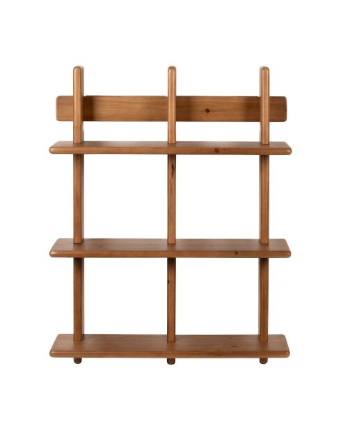 Étagère murale 3 niveaux en sapin Tradition naturelle - 59x78x17 cm