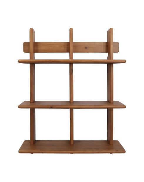 Étagère murale 3 niveaux en sapin Tradition naturelle - 59x78x17 cm