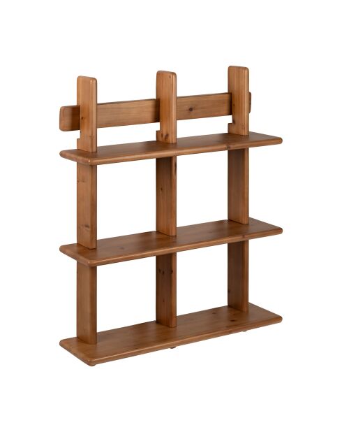 Étagère murale 3 niveaux en sapin Tradition naturelle - 59x78x17 cm