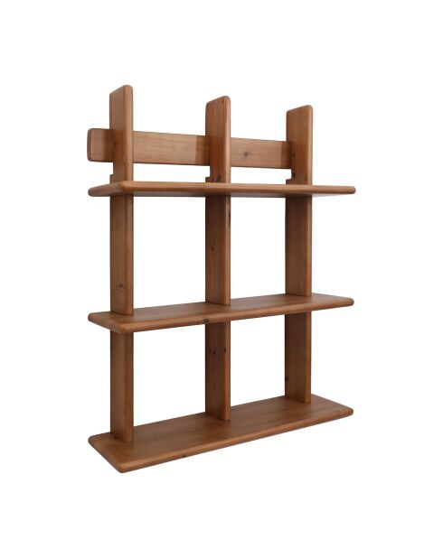 Étagère murale 3 niveaux en sapin Tradition naturelle - 59x78x17 cm