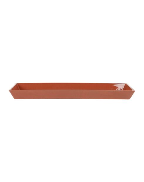 Bistrot Des Ami rechthoekig dienblad roest/geel - 26x11 cm