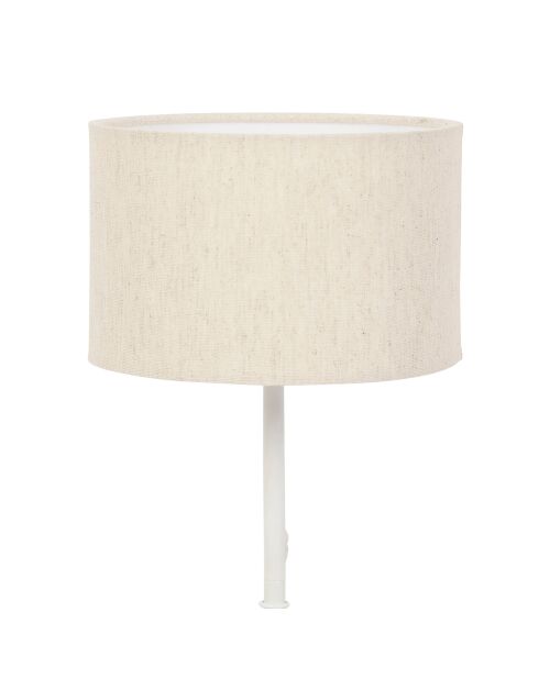 Organische E27-Lampe 25 W Kabel 1,50 m weiß - D10-20xH40,5 cm
