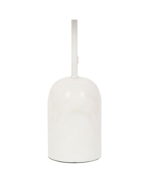 Organische E27-Lampe 25 W Kabel 1,50 m weiß - D10-20xH40,5 cm