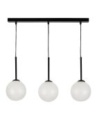 Ardecor G9 Pendelleuchte mit 3 Lampen, mattschwarz, Kugel, 60 x 15 x H60 cm