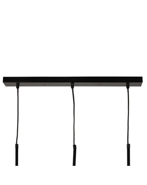 Sospensione a 3 lampade Ardecor G9 globo nero opaco - 60x15xH60 cm