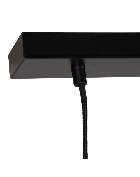 Sospensione a 3 lampade Ardecor G9 globo nero opaco - 60x15xH60 cm