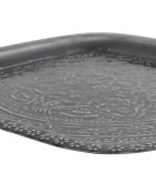 2 vierkante antracietkleurige schalen van Arabise - 41x41/27,5x27,5 cm