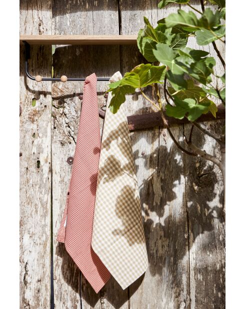 Perchero Atelier con estante natural/negro - 60x15x16 cm
