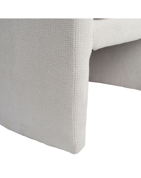 Fauteuil club Tessia écru - 62x58xH70 cm