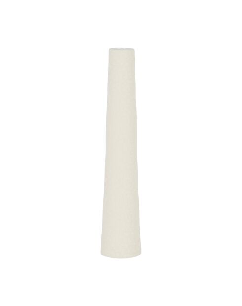 Vase Bamae blanc granité - D8,5xH43 cm
