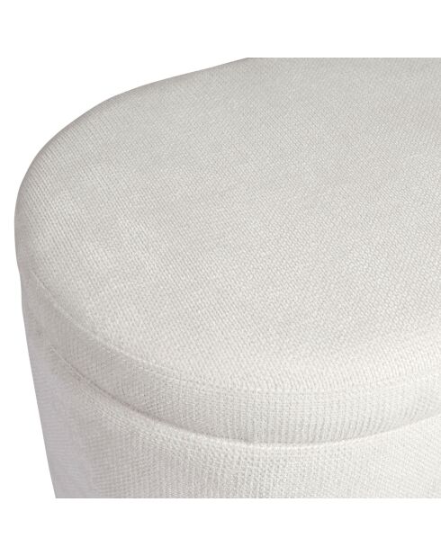 Banc coffre Tessia écru - 105x42xH45 cm