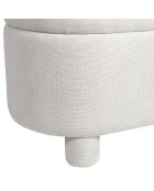 Banc coffre Tessia écru - 105x42xH45 cm