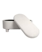 Banc coffre Tessia écru - 105x42xH45 cm