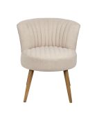 Houten fauteuil Residence sitting H40 cm grijs - 58x57xH65 cm