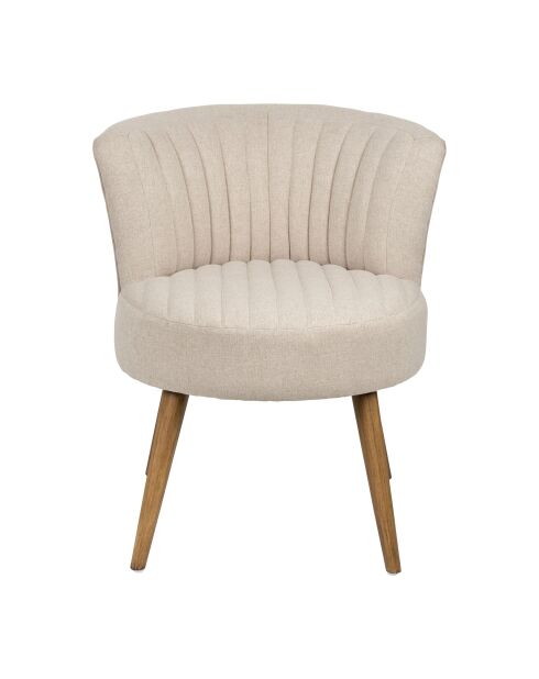 Houten fauteuil Residence sitting H40 cm grijs - 58x57xH65 cm