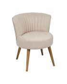 Houten fauteuil Residence sitting H40 cm grijs - 58x57xH65 cm