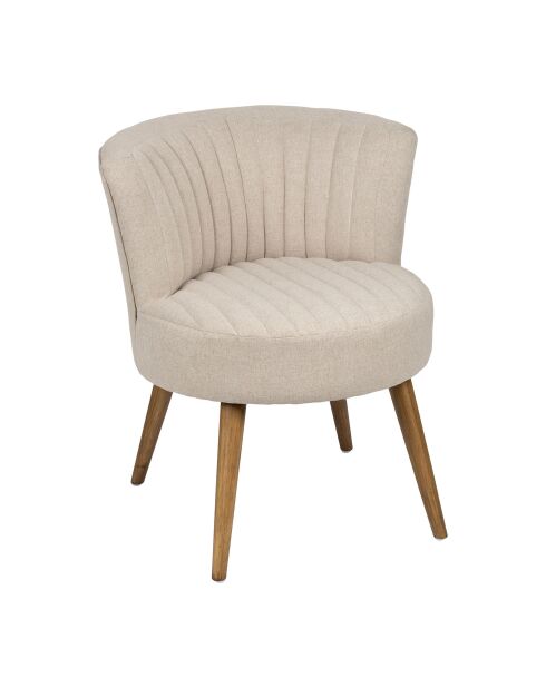 Houten fauteuil Residence sitting H40 cm grijs - 58x57xH65 cm