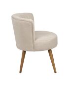 Houten fauteuil Residence sitting H40 cm grijs - 58x57xH65 cm