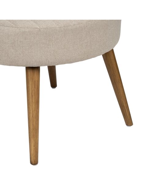Houten fauteuil Residence sitting H40 cm grijs - 58x57xH65 cm
