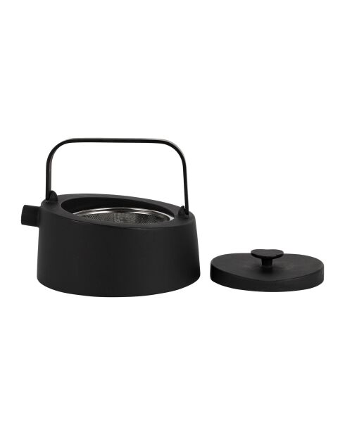 Théière plate avec filtre Tipotto BTE Arty noire - 90 cl