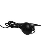 Cable orgánico E27 para lámpara de pie, 2,30 m, negro/natural, 13-20 x 156 cm