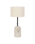 Organische E27 lamp 25 W kabel 1,50 m beige - D10-20xH40,5 cm