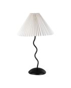 Lampe Funky E27 60 W câble 1,50 m noire/blanche - D30xH50 cm