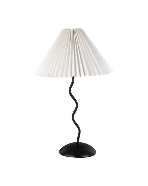 Lampe Funky E27 60 W câble 1,50 m noire/blanche - D30xH50 cm