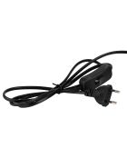 Lampe Funky E27 60 W câble 1,50 m noire/blanche - D30xH50 cm