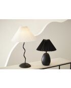 Lampe Funky E27 60 W câble 1,50 m noire/blanche - D30xH50 cm