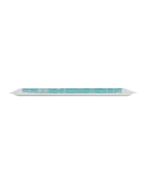 Plateau Palma turquoise - 40x30 cm