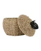2 cestini naturali Sweet Dream con coperchio - D25xH26/P15xH20 cm