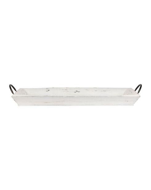 Plateau en sapin Trappeur blanchi - 65x34x4,5 cm