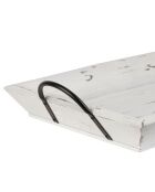 Plateau en sapin Trappeur blanchi - 65x34x4,5 cm