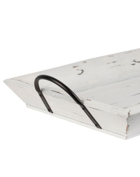 Plateau en sapin Trappeur blanchi - 65x34x4,5 cm