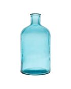 Vaas met gerecyclede fles Comet turkoois - D11,5xh23 cm