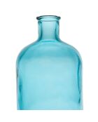 Vaas met gerecyclede fles Comet turkoois - D11,5xh23 cm