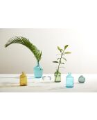 Vaas met gerecyclede fles Comet turkoois - D11,5xh23 cm