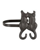 Raffhalter für Katzengardinen, 16 x 13,5 x 11,5 cm, braun, 2 Stück